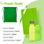 Набор подарочный FRESH-DRAFT: бизнес-блокнот, ручка, массажер, бутылка, рюкзак