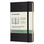 Еженедельник Moleskine CLASSIC WKLY VERTICAL Pocket 90x140мм 144стр. черный