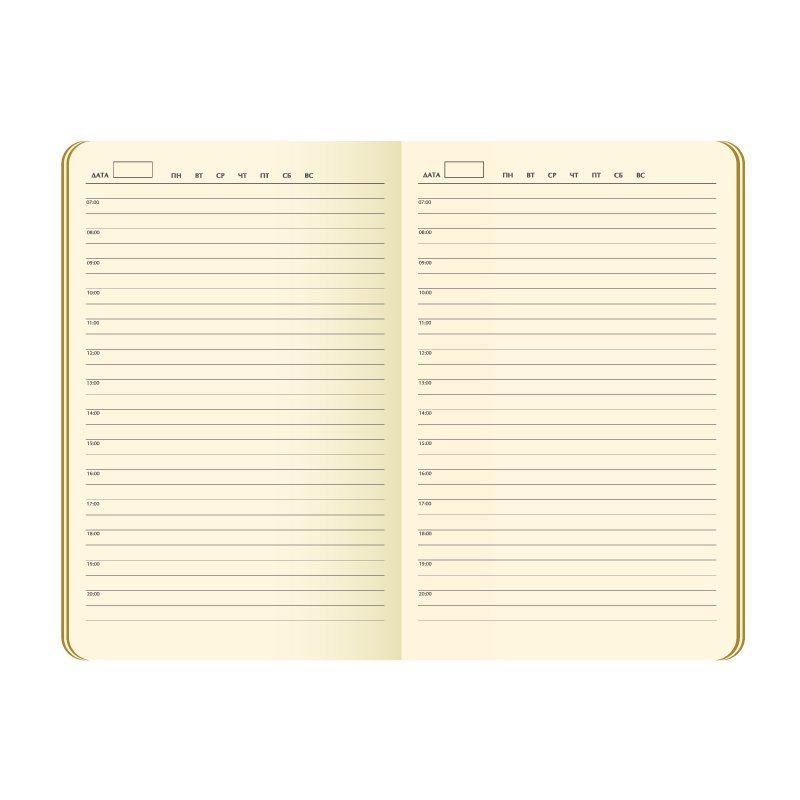 Ежедневник недатированный, Portobello Trend NEW, Flax City, 145х210, 224 стр, желтый