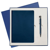 Подарочный набор Portobello/Latte синий-2 (Ежедневник недат А5, Ручка) беж. ложемент