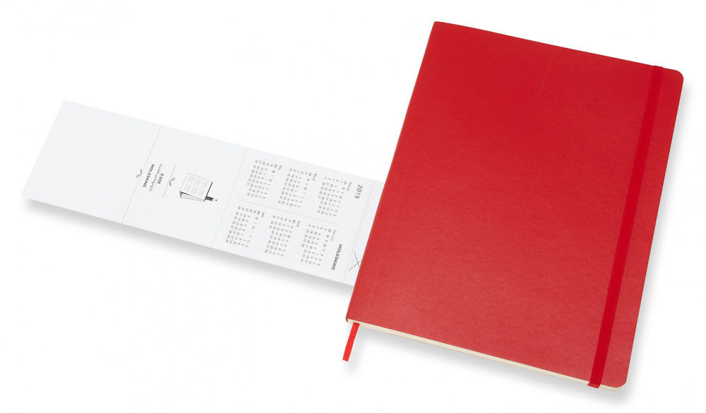 Еженедельник Moleskine CLASSIC SOFT WKNT XL 190х250мм 144стр. мягкая обложка красный