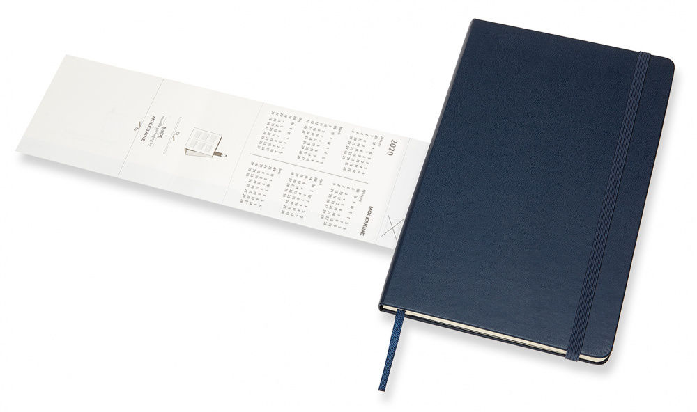 Еженедельник Moleskine CLASSIC WKNT Large 130х210мм 144стр. синий сапфир