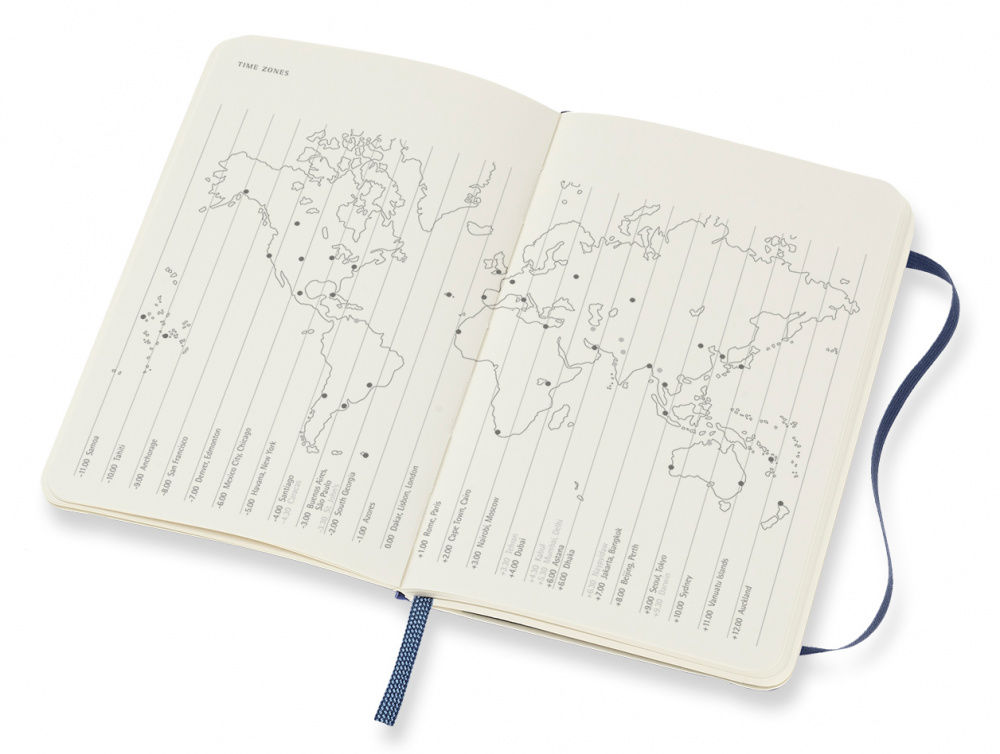 Еженедельник Moleskine CLASSIC SOFT WKNT Pocket 90x140мм 144стр. мягкая обложка синий сапфир