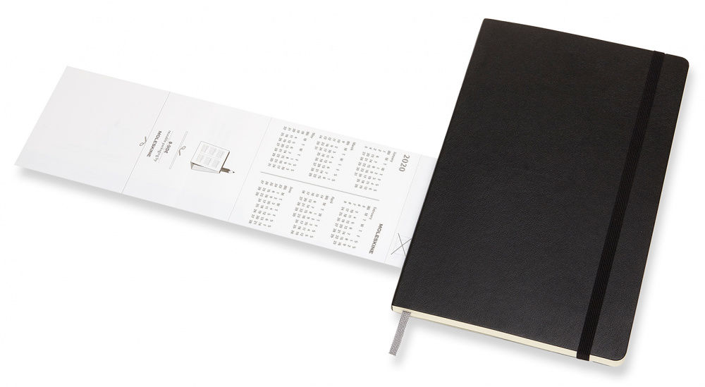 Еженедельник Moleskine CLASSIC SOFT WKNT Large 130х210мм 144стр. мягкая обложка черный