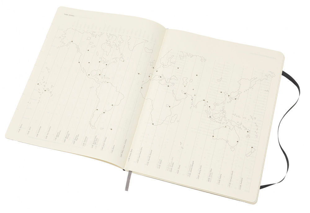 Еженедельник Moleskine CLASSIC SOFT WKNT XL 190х250мм 144стр. мягкая обложка черный