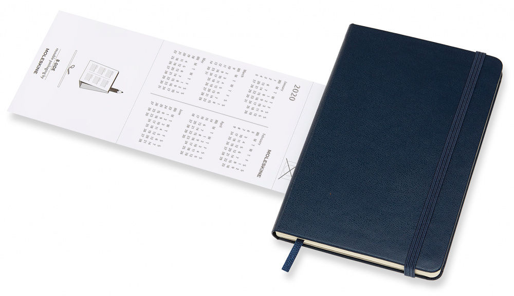 Еженедельник Moleskine CLASSIC WKNT Pocket 90x140мм 144стр. синий сапфир