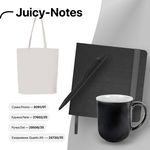 Набор подарочный JUICY-NOTES: ежедневник, ручка, кружка, сумка
