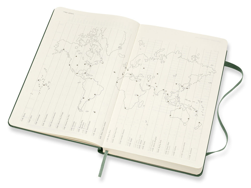 Ежедневник Moleskine CLASSIC Large 130х210мм 400стр. зеленый