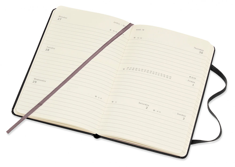 Еженедельник Moleskine CLASSIC WKLY Pocket 90x140мм 144стр. черный
