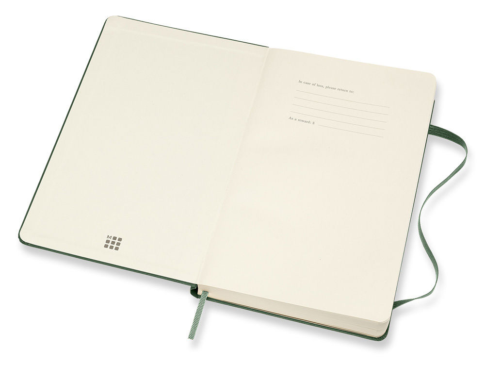 Ежедневник Moleskine CLASSIC Large 130х210мм 400стр. зеленый