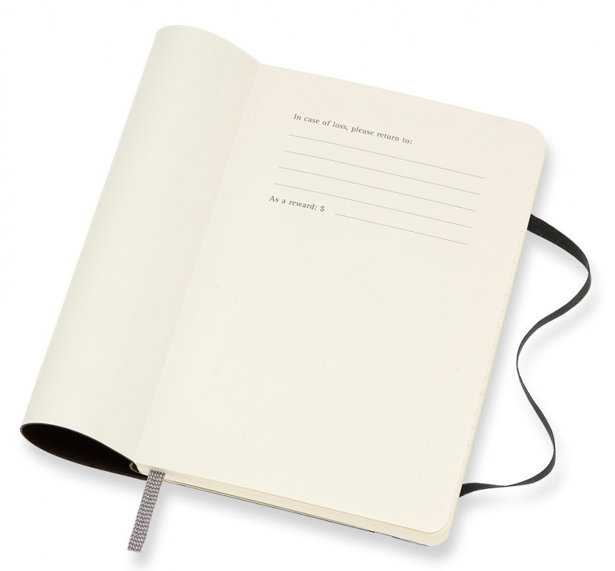 Еженедельник Moleskine CLASSIC SOFT WKNT Pocket 90x140мм 144стр. мягкая обложка черный