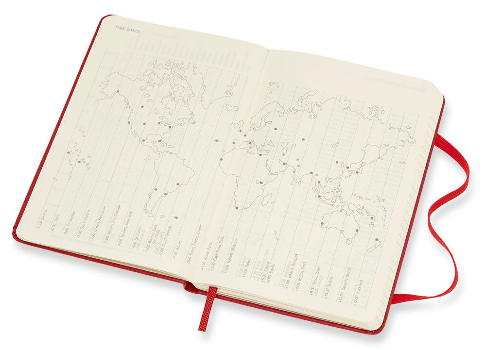Еженедельник Moleskine CLASSIC WKNT Pocket 90x140мм 144стр. красный