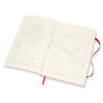Еженедельник Moleskine CLASSIC SOFT WKNT Large 130х210мм 144стр. мягкая обложка красный