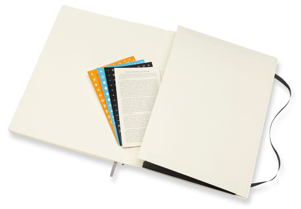 Еженедельник Moleskine CLASSIC SOFT WKNT XL 190х250мм 144стр. мягкая обложка черный