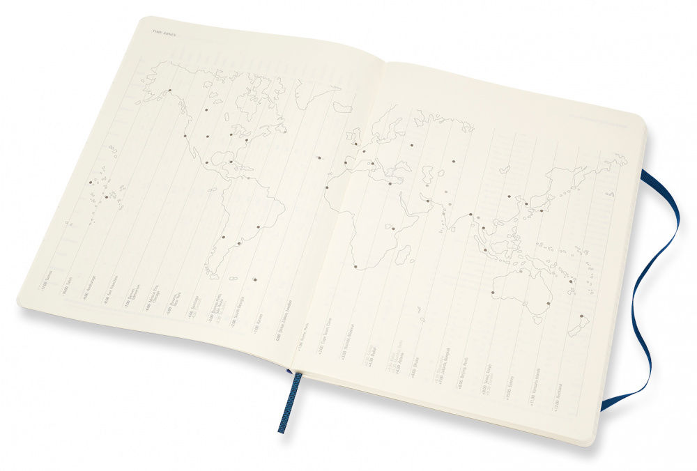 Еженедельник Moleskine CLASSIC SOFT WKNT XL 190х250мм 144стр. мягкая обложка синий сапфир