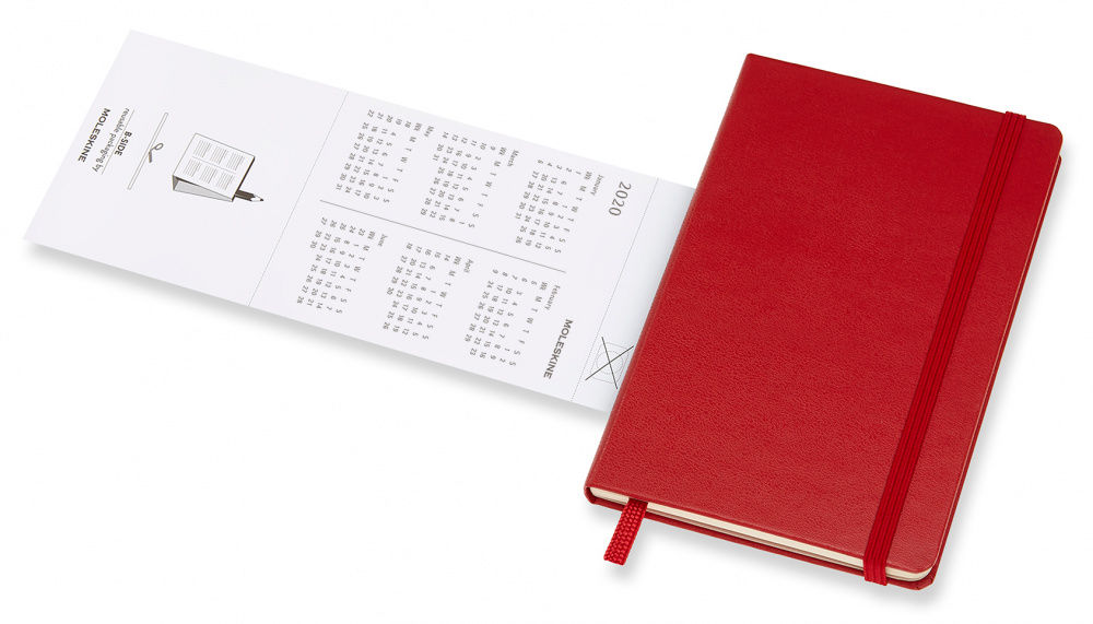 Еженедельник Moleskine CLASSIC WKNT Pocket 90x140мм 144стр. красный