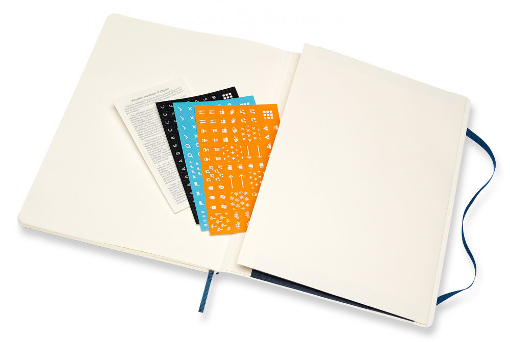 Еженедельник Moleskine CLASSIC SOFT WKNT XL 190х250мм 144стр. мягкая обложка синий сапфир