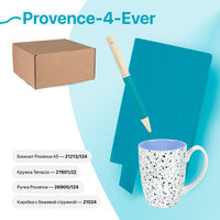 Набор подарочный PROVENCE-4-EVER: бизнес-блокнот, ручка, кружка, коробка, стружка