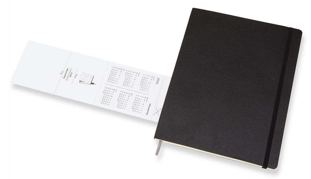 Еженедельник Moleskine CLASSIC SOFT WKNT XL 190х250мм 144стр. мягкая обложка черный