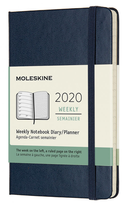 Еженедельник Moleskine CLASSIC WKNT Pocket 90x140мм 144стр. синий сапфир