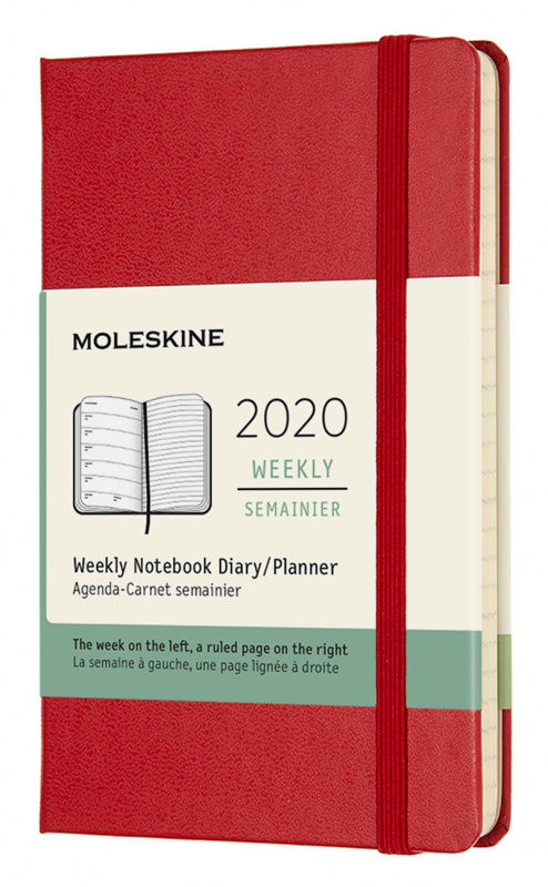 Еженедельник Moleskine CLASSIC WKNT Pocket 90x140мм 144стр. красный