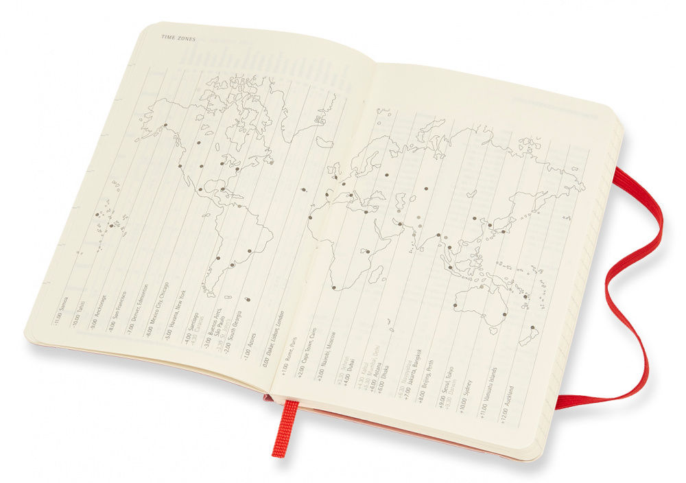 Еженедельник Moleskine CLASSIC SOFT WKNT Pocket 90x140мм 144стр. мягкая обложка красный