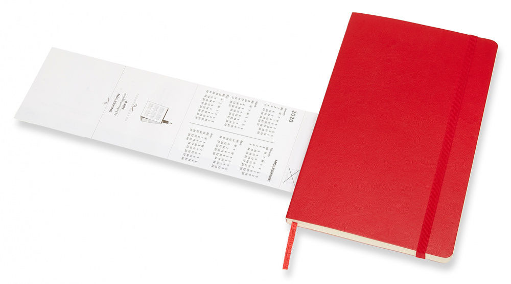 Еженедельник Moleskine CLASSIC SOFT WKNT Large 130х210мм 144стр. мягкая обложка красный