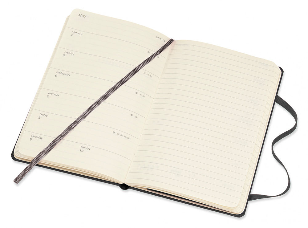 Еженедельник Moleskine CLASSIC WKNT Pocket 90x140мм 144стр. черный