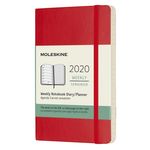 Еженедельник Moleskine CLASSIC SOFT WKNT Pocket 90x140мм 144стр. мягкая обложка красный