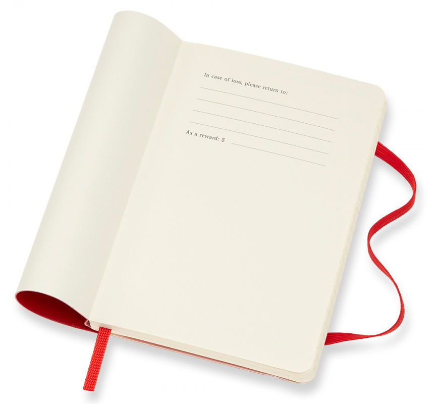 Еженедельник Moleskine CLASSIC SOFT WKNT Pocket 90x140мм 144стр. мягкая обложка красный